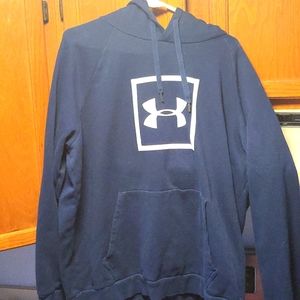 XXL DARK BLUE LOGO UNDER ARMOUR HOODIE LIKE NEW